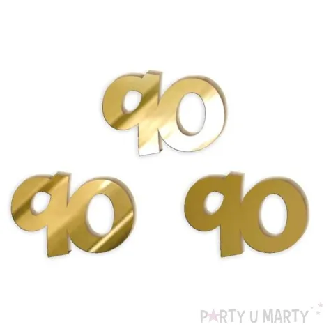 scrapki akrylowe liczba 90 mini zlote lustrzane 35x25 mm 3 szt