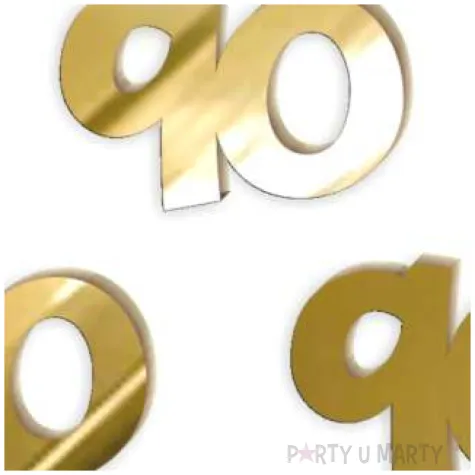 scrapki akrylowe liczba 90 mini zlote lustrzane 35x25 mm 3 szt