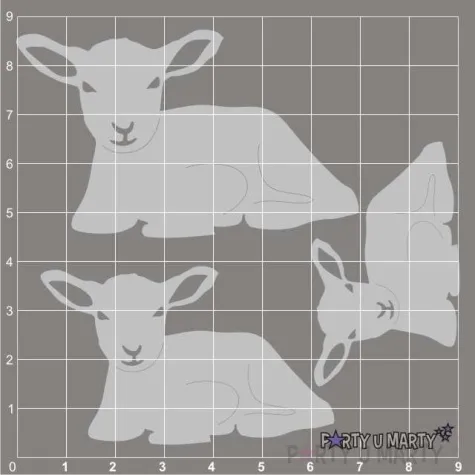 scrapki beermata baranek wielkanocny 70 60 50 mm 3 szt