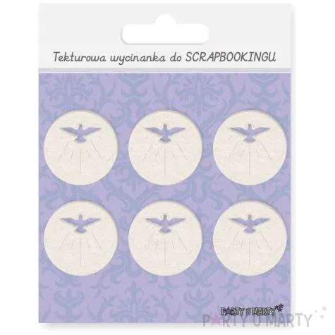 scrapki beermata golab swiety 32x32 mm 6 szt