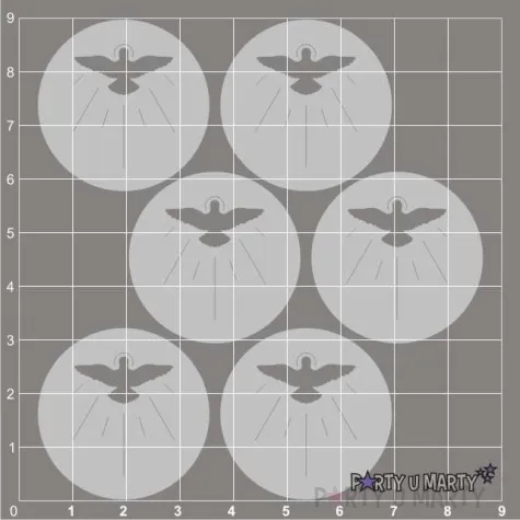 scrapki beermata golab swiety 32x32 mm 6 szt