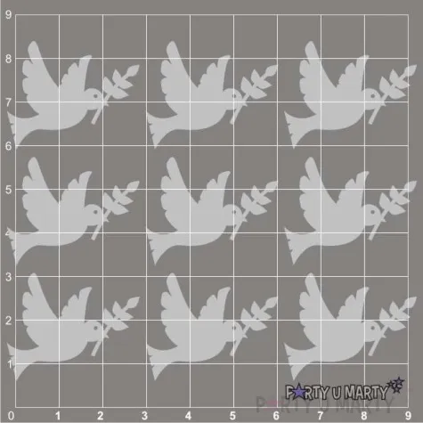 scrapki beermata golab z galazka 30x25 mm 9 szt