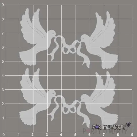 scrapki beermata golabki z obraczkami na wstedze 70x43 mm 2 szt