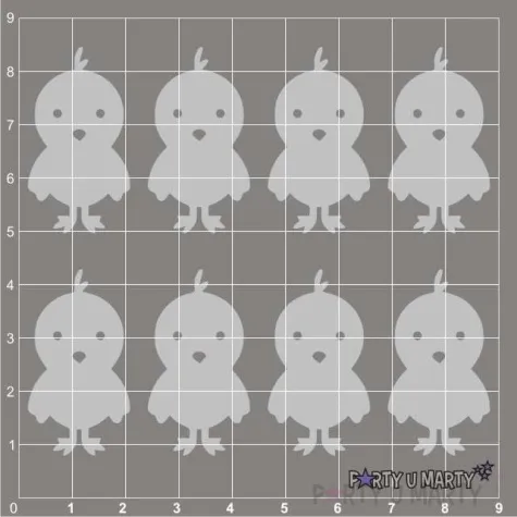 scrapki beermata kurczaczki 19x35 mm 8 szt