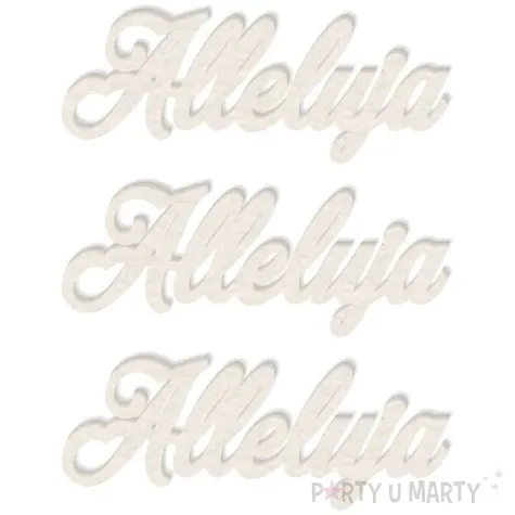 scrapki beermata napis alleluja 65x25 mm 3 szt