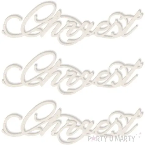 scrapki beermata napis chrzest 90x27 mm 3 szt