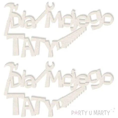 scrapki beermata napis dla mojego taty 92x46 mm 2 szt