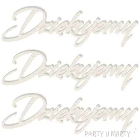 scrapki beermata napis dziekujemy 90x26 mm 3 szt