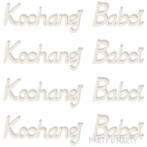 scrapki beermata napis kochanej babci 90x19 mm 4 szt