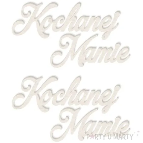 scrapki beermata napis kochanej mamie 81x44 mm 2 szt