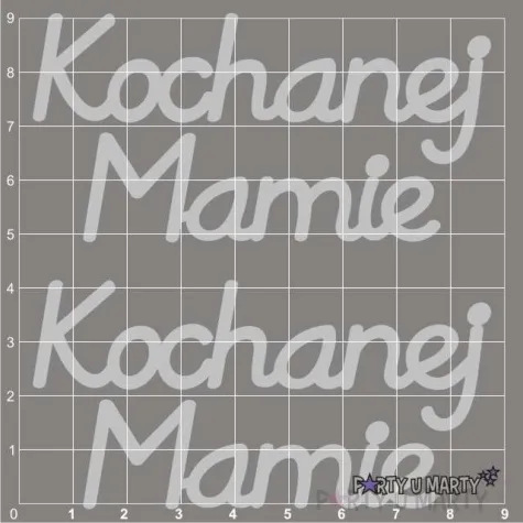 scrapki beermata napis kochanej mamie 85x42 mm 2 szt
