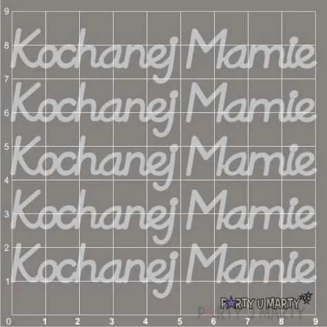 scrapki beermata napis kochanej mamie 91x16 mm 5 szt