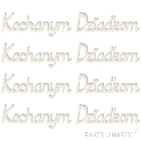 scrapki beermata napis kochanym dziadkom 99x17 mm 4 szt