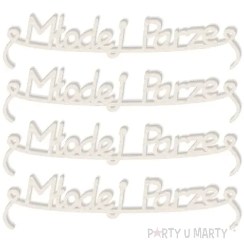 scrapki beermata napis linka mlodej parze 90x20 mm 4 szt