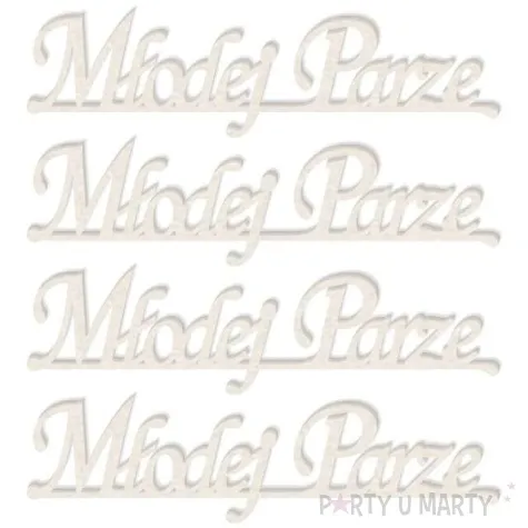 scrapki beermata napis mlodej parze 92x24 mm 4 szt