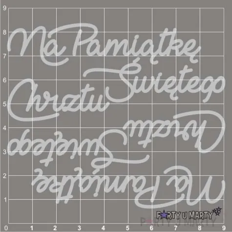 scrapki beermata napis na pamiatke chrztu swietego 102x41 mm 2 szt