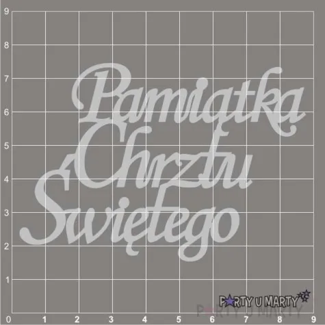 scrapki beermata napis pamiatka chrztu swietego 85x59 mm