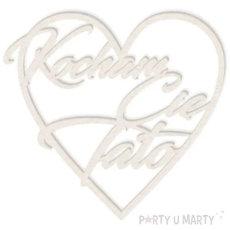 scrapki beermata napis serce kocham cie tato 90x84 mm