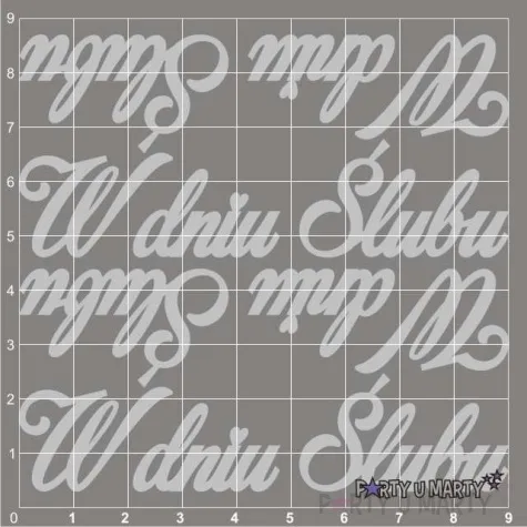 scrapki beermata napis w dniu slubu 90x22 mm 4 szt