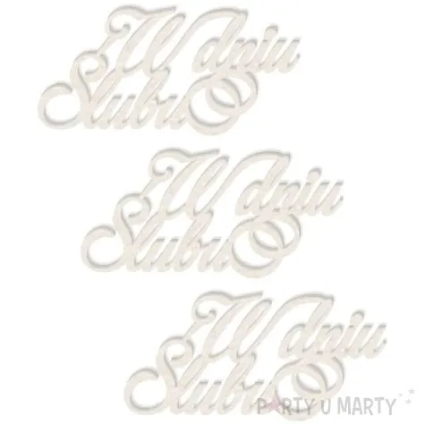 scrapki beermata napis w dniu slubu obraczki 65x31 mm 3 szt