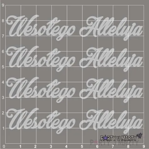 scrapki beermata napis wesolego alleluja 89x17 mm 4 szt