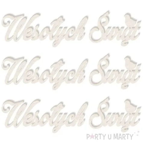 scrapki beermata napis wesolych swiat 89x22 mm 3 szt