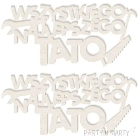 scrapki beermata napis wszystkiego najlepszego tato 92x42 mm 2 szt