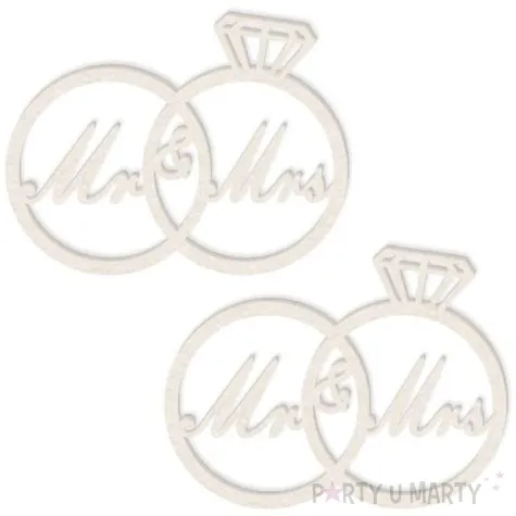 scrapki beermata obraczki mr mrs 70x53 mm 2 szt