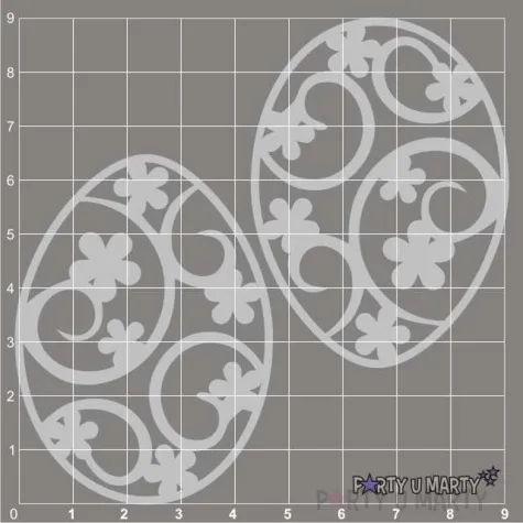 scrapki beermata pisanka mozaika stokrotek 48x65 mm 2 szt