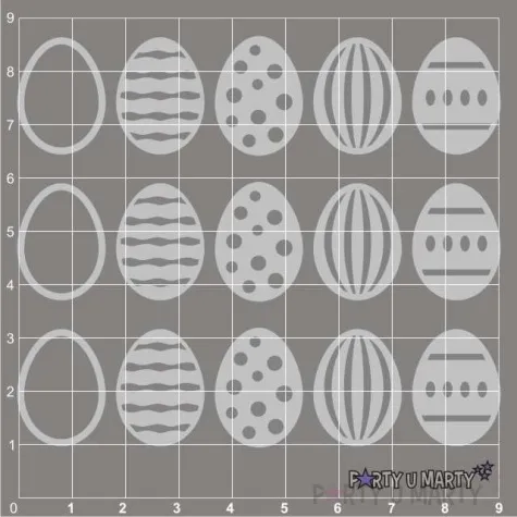 scrapki beermata pisanki 16x22 mm 15 szt