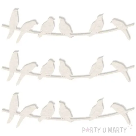 scrapki beermata ptaszki na lince 92x23 mm 3 szt