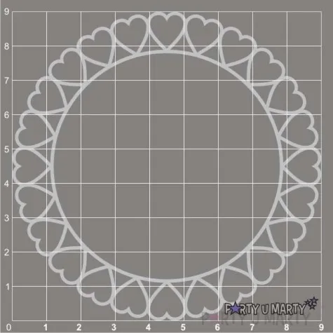 scrapki beermata ramka okragla elizabeth 90x90 mm