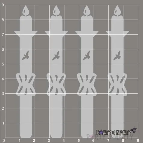 scrapki beermata swieca do chrztu 16x90 mm 4 szt