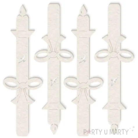 scrapki beermata swieca do chrztu 27x90 mm 4 szt