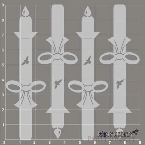 scrapki beermata swieca do chrztu 27x90 mm 4 szt