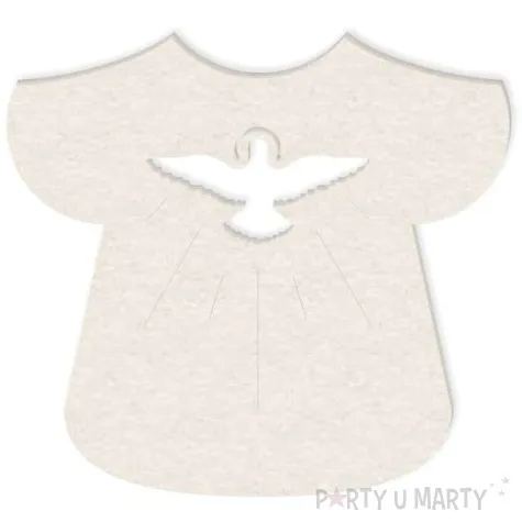 scrapki beermata szatka do chrztu z golebiem 80x73 mm