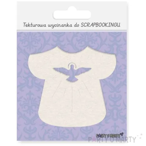 scrapki beermata szatka do chrztu z golebiem 80x73 mm