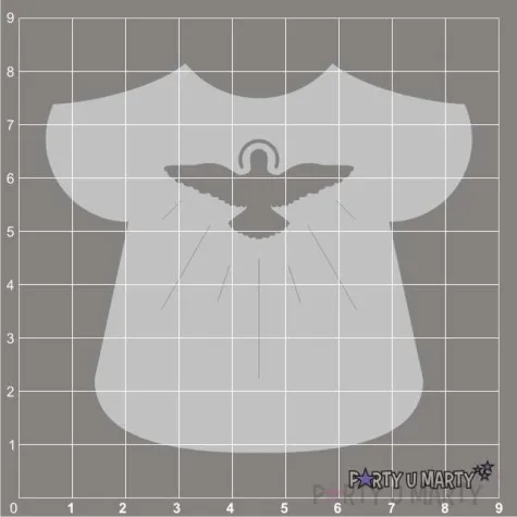 scrapki beermata szatka do chrztu z golebiem 80x73 mm