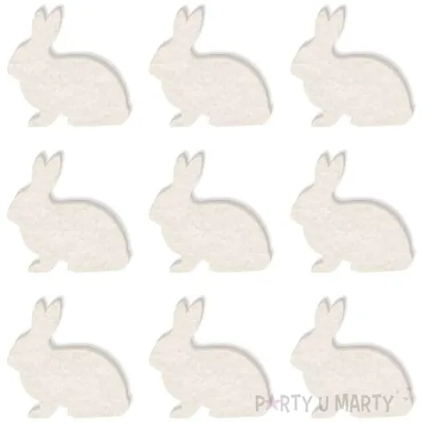 scrapki beermata zajaczki 25x23 mm 9 szt