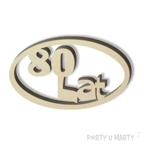 scrapki drewniane 80 lat oval 49 x 55 m