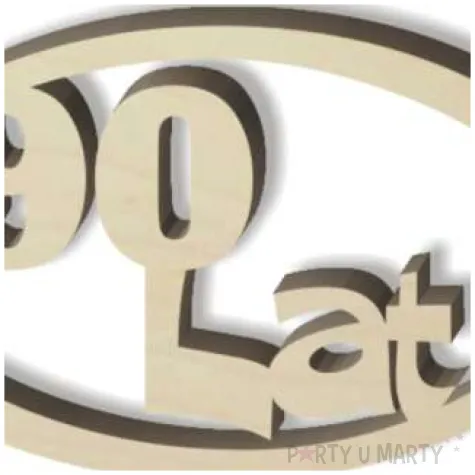 scrapki drewniane 90 lat oval 49 x 55 m