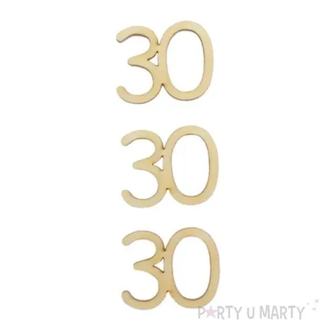 scrapki drewniane ds014 30 urodziny 3 szt