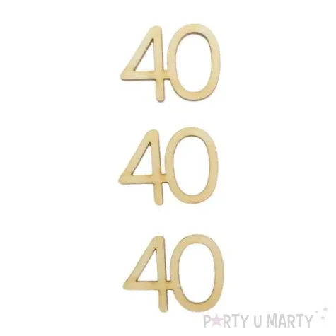 scrapki drewniane ds015 40 urodziny 3 szt