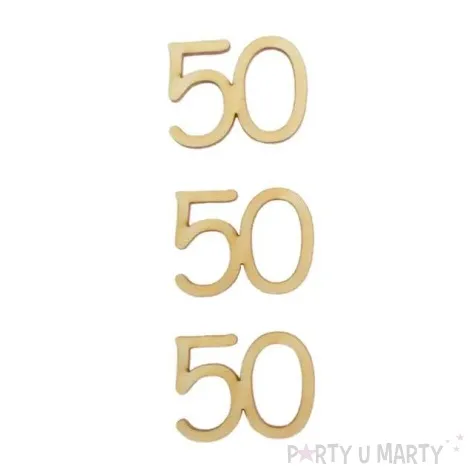 scrapki drewniane ds016 50 urodziny 3 szt
