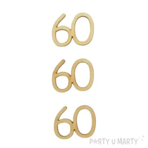 scrapki drewniane ds017 60 urodziny 3 szt