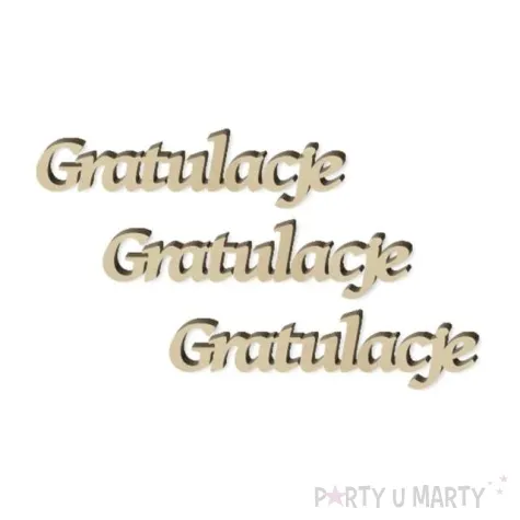 scrapki drewniane gratulacje 90x22 mm 3 szt