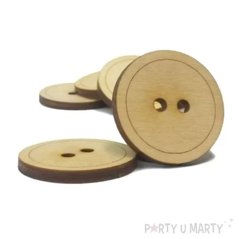 scrapki drewniane guziki 30x30 mm 10 szt