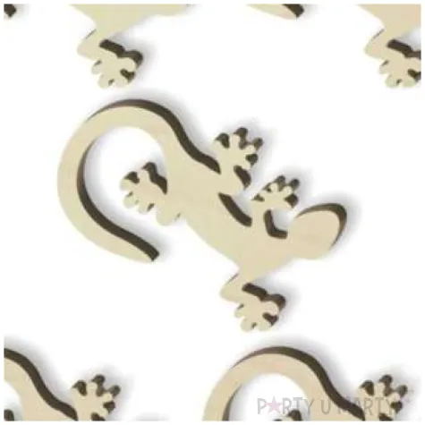 scrapki drewniane jaszczurki 38 mm 5 szt