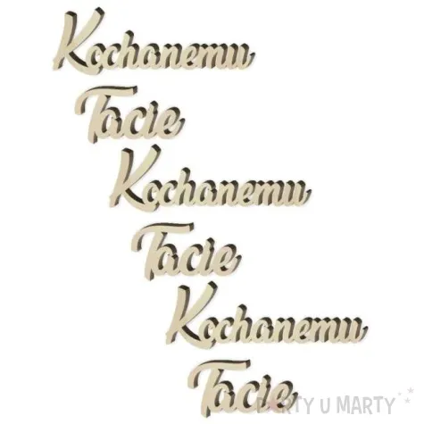 scrapki drewniane kochanemu tacie 60x40 mm 3 szt