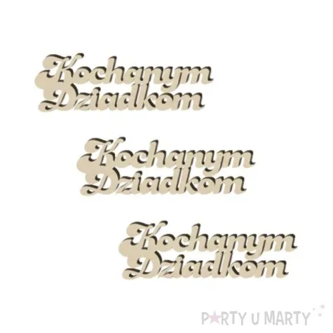 scrapki drewniane kochanym dziadkom 85x30 mm 3 szt